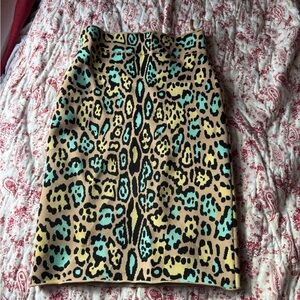2013 BCBG leopard print skirt